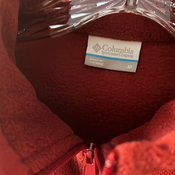 Women’s Medium Fleece COLUMBIA Rust Color Jacket - Picture 3 of 8